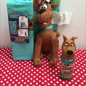 Scooby Doo Bath Towel/Scrubby/Blow Bubbles. New